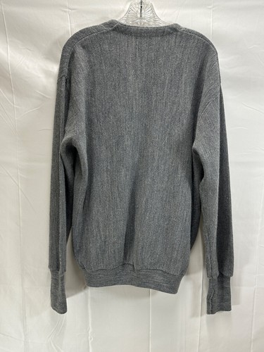 Par Four Vintage V Neck Button Up Sweater - Solid Gray Golf Men's XL Cardigan - 第 2/3 張圖片