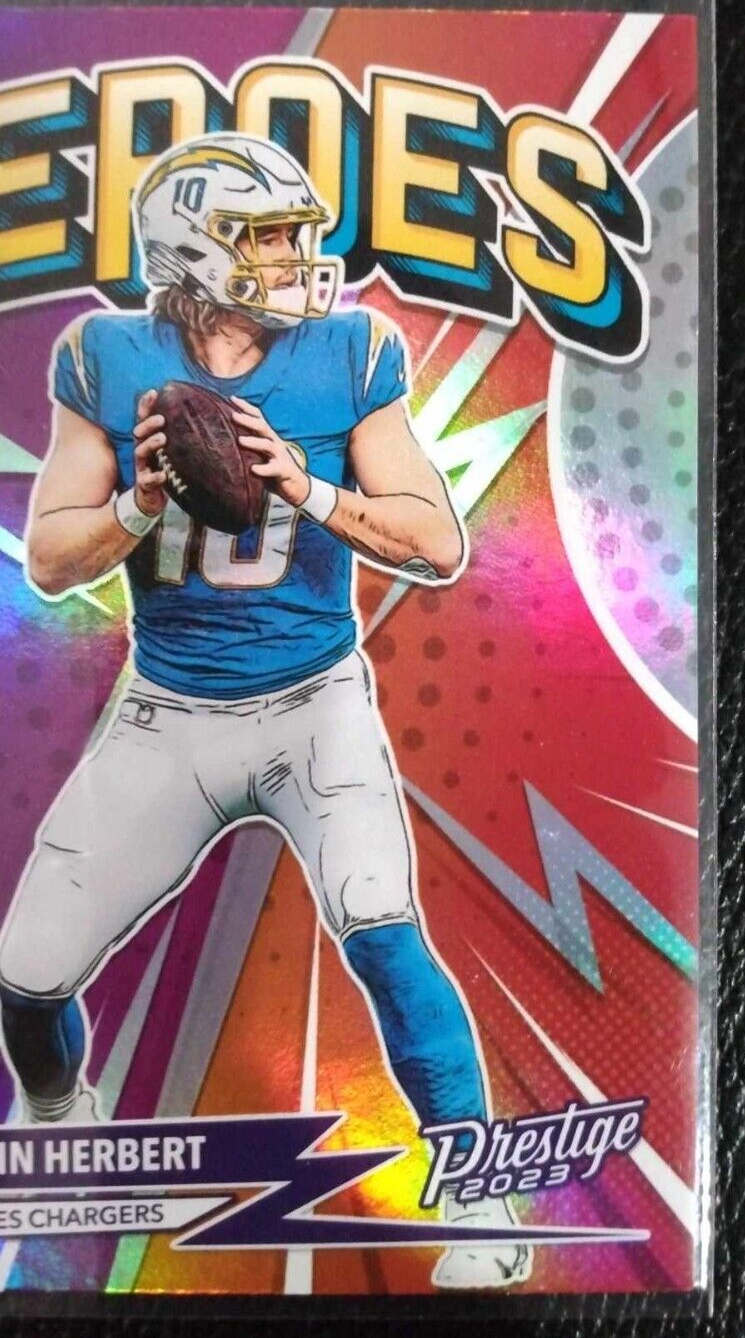 2023 Panini Prestige Justin Herbert HEROES Holo Insert Los Angeles Chargers H4 eBay