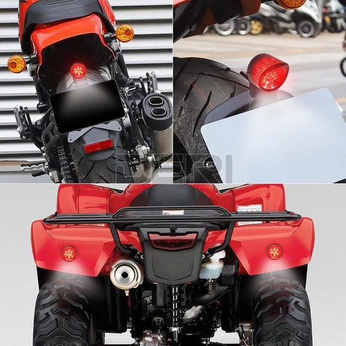 Motorcycle ATV Rear Brake Tail Light Stop Lamp DRL For Chopper Bobber Cafe Racer - Bild 8 von 8