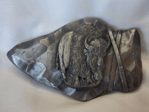 Siskiyou Buckle Company Native American Metal Arrow Tip Belt Buckle Vtg Siskiyou Arrow Head Belt Buckle Native American Eagle  main image 3