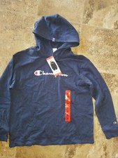 Womens Champion Pullover Light Sweatshirt Indigo Blue Medium M