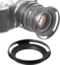High Quality Photoelectric 49mm Metal Lens Hood Shade for Wide-Angle Lens Curved