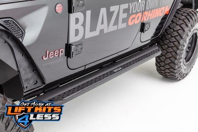 Go Rhino Dominator DSS Sliders w/ Top Step for 07-19 Silverado/Sierra CrewCab