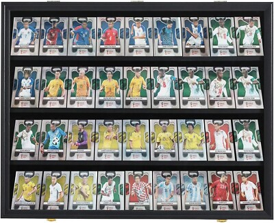 Elegant Wall-Mount Card Display Case for Sports Collectors - 98% UV Shield