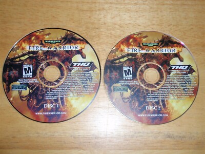 Warhammer 40,000: Fire Warrior PC 2 CD-ROMs THQ GWI 2003 Windows 98/Me/2000/XP