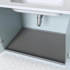 Flexible Silicone Under Sink Mat-28*22-Inch,Protector for Kitchen and Bathroom