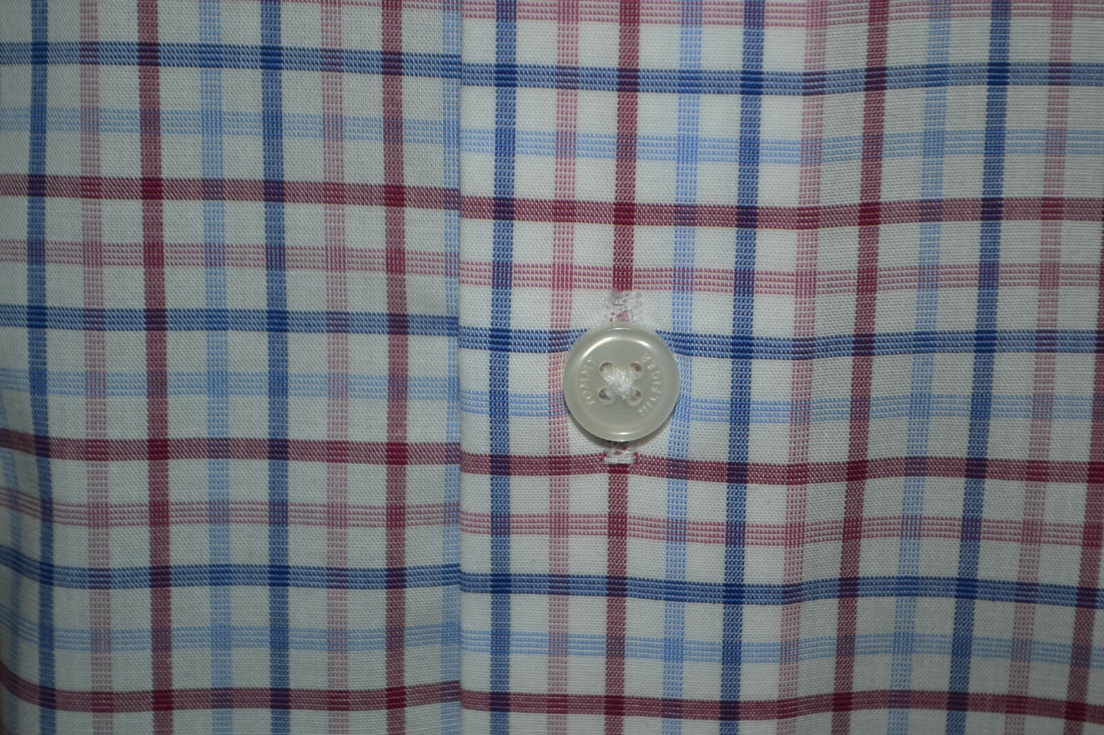 NWT Tommy Hilfiger Men's Check THFlex Supima Tall Fit Stretch Dress Shirt Sz 17 thumbnail 3