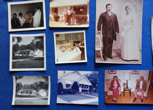 Lotto 33 fotografie d'epoca foto funerali ventaglio matrimonio architettura nero - Foto 9 di 12