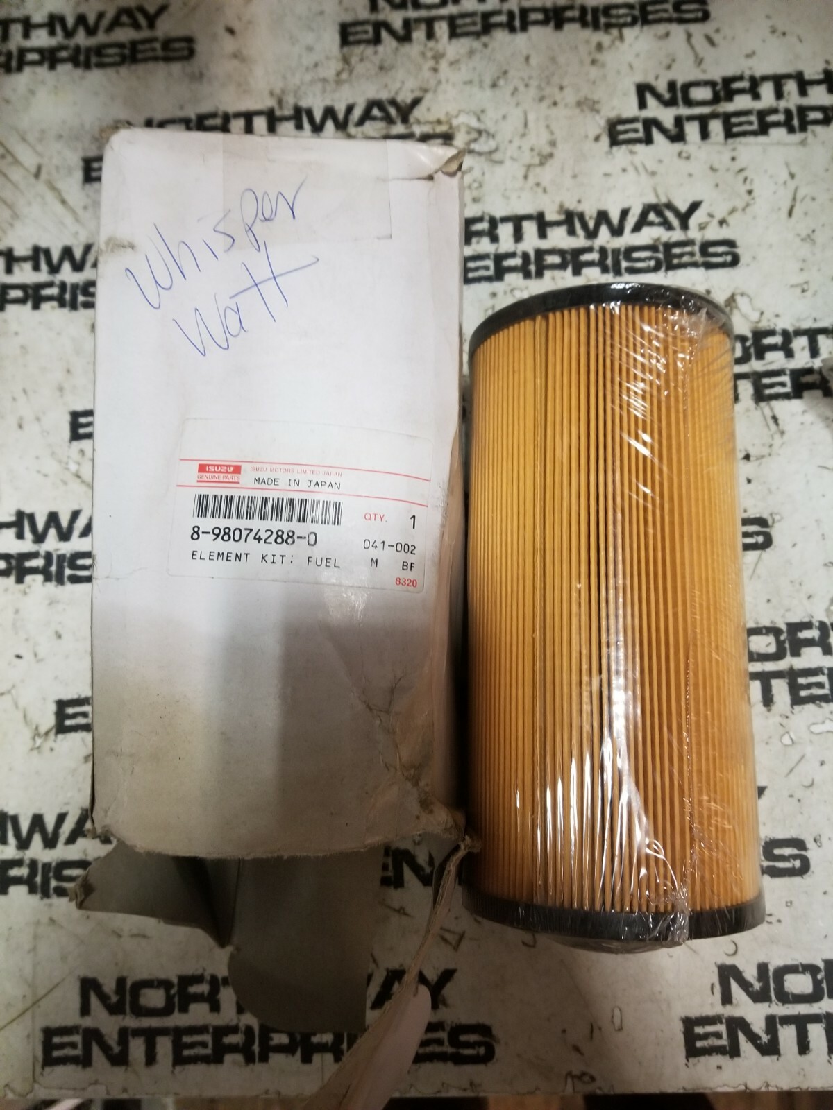 ISUZU 8980742880 Fuel filter cross reference