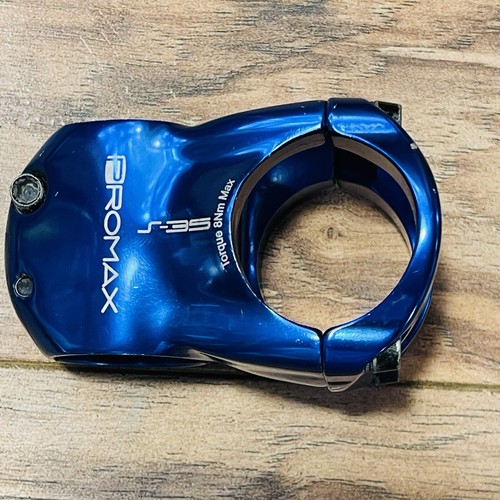 PROMAX S-35 35MM Clamp 1 1/8 MTB Short Reach Stem Blue Anodized - Picture 2 of 7