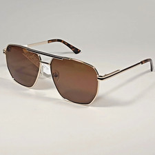 Guess GF0230 32E Gold Metal Aviator Sunglasses Frame 57-17-140