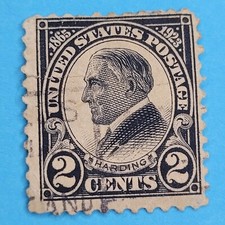 Vintage 1923 2 cent US Warren Harding Postage stamp AS-IS President