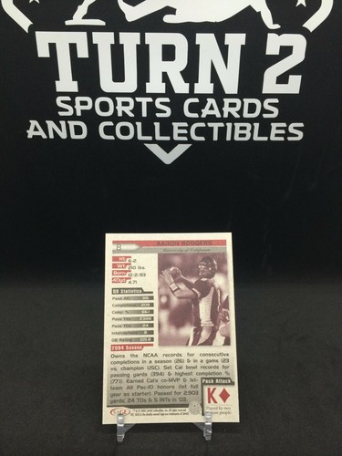 Aaron Rodgers 2005 Sage-Hit #8 Rookie RC King Diamonds - Picture 2 of 2