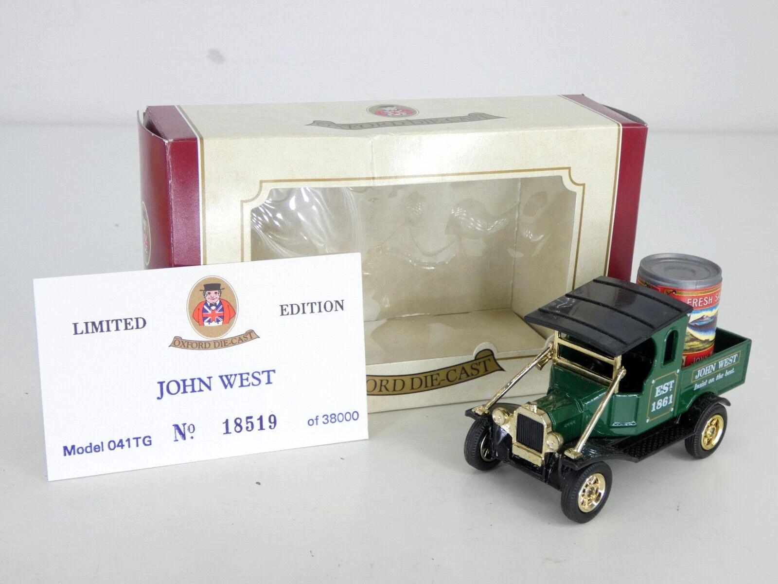 VANS Modellino auto Oxford John West Ford Van edizione limitata camion in scatola