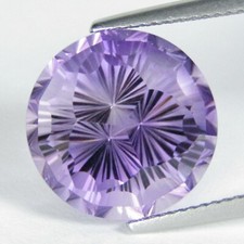 11.81Cts Stunning Natural Purple Amethyst Round Precision Cut Brazil Gem-VDO