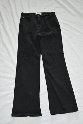 LEVIS STAUSS Women's 12 Perfectly Slimming BOOT CUT 512 black denim jeans EUC