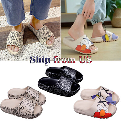 #ad #ad Cartoon Cozy Pillow Slides Anti Slip Sandals Slippers Cloud Home Outdoor Shoe $14.99