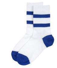 Striped Youth Crew Socks Size 9-11 