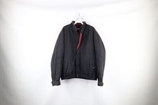 Vintage 90s Members Only Mens Large Distressed Spell Out Lined Bomber Jacket