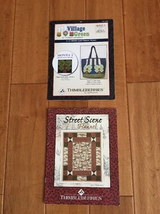 Thimbleberries Village Green Pattern Series 3 Block Tote Street Scene Quilt Ebay