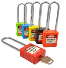 Safety Lockout Padlock Tagout Keyed Different-38mm or 76mm Length, 6mm Diameter