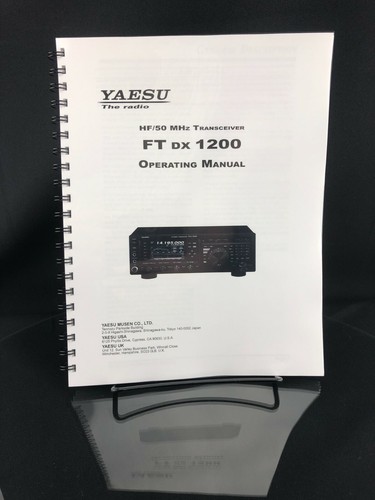 Yaesu FT dx 1200 Transceiver Instruction Manual Operating Guide Coil Bound