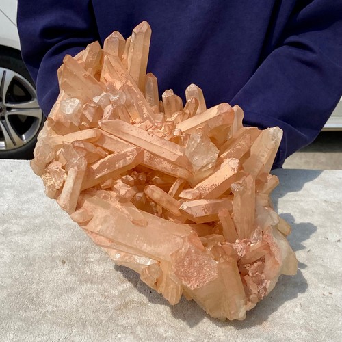 18.2LB Large Natural Clear White Quartz Crystal Cluster Energy Healing Specimen - Afbeelding 16 van 21
