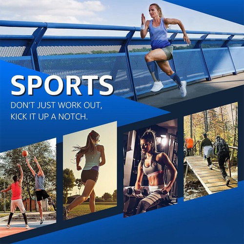 Compression Socks Sports Knee High Medical For Running Sports Stocking 20-30mmhg - Picture 8 of 21