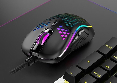 Honeycomb RGB Optical Mouse - Optical Wired Gaming Mouse - Picture 2 of 4