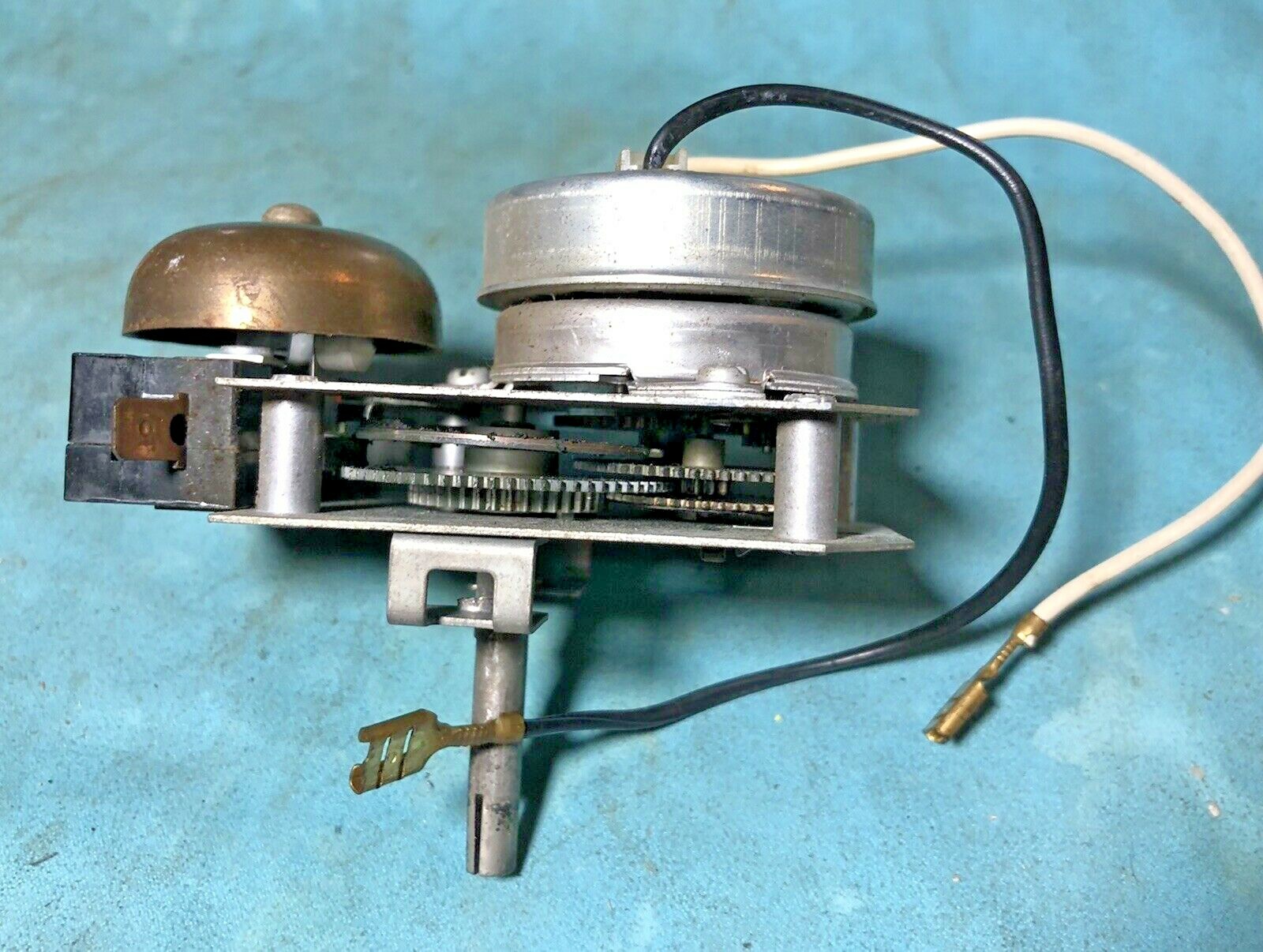 Vintage General Electric Clock Motor 3AAM1A5A1 with Switch and Bell