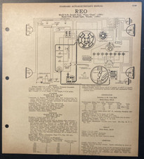 1931 Reo Model 8-30 And 8-35 1931 Studebaker Model 53 Auto Electrical Schematic