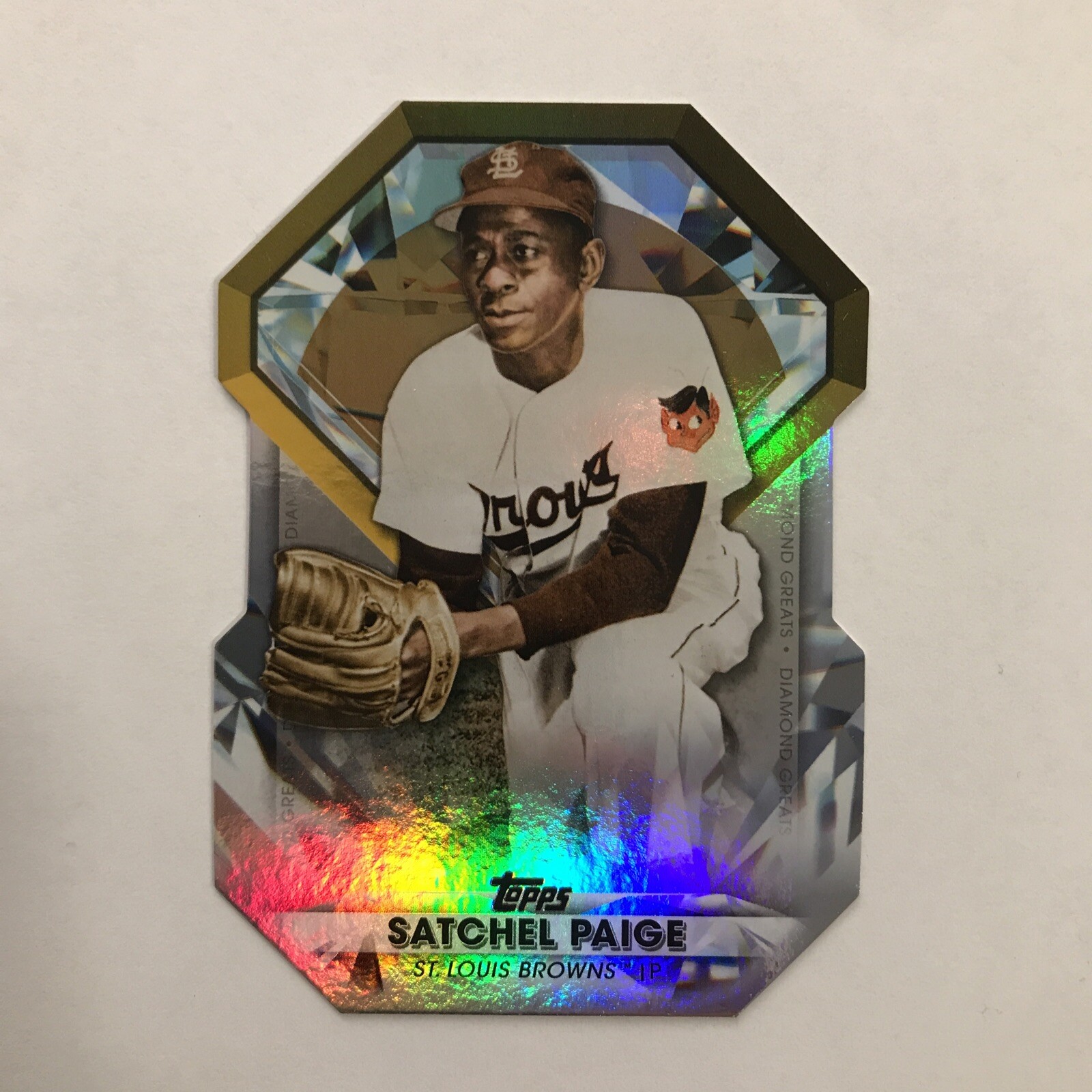 2022 Topps Series 1 Satchel Paige Diamond Greats DGDC-11 St Louis Browns Baseball Card