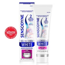 Sensodyne Clinical White Toothpaste Clinically Proven Whitening, Stain Protector