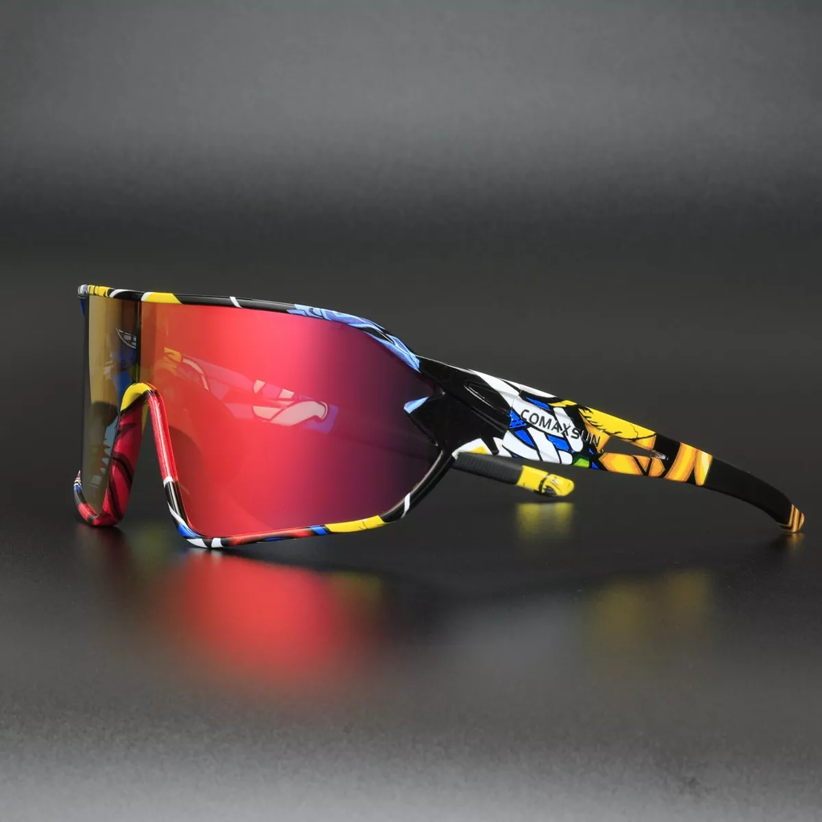 Polarized Cycling Glasses MTB Road 5 Len Riding Sports Sunglasses