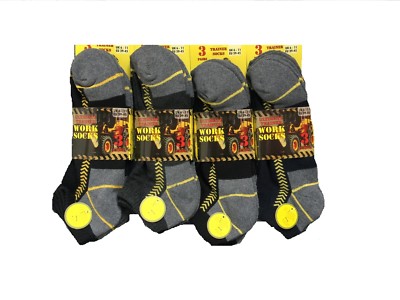 6 Paar ultimative Arbeit Sneaker Socken für Herren mit verstärkter Ferse und Zehen Größe UK 6-11