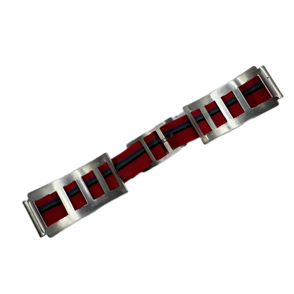 Vintage 17mm JB Champion Men's Wristwatch Band Steel Cuffed USA Red Band - Изображение 2 из 4