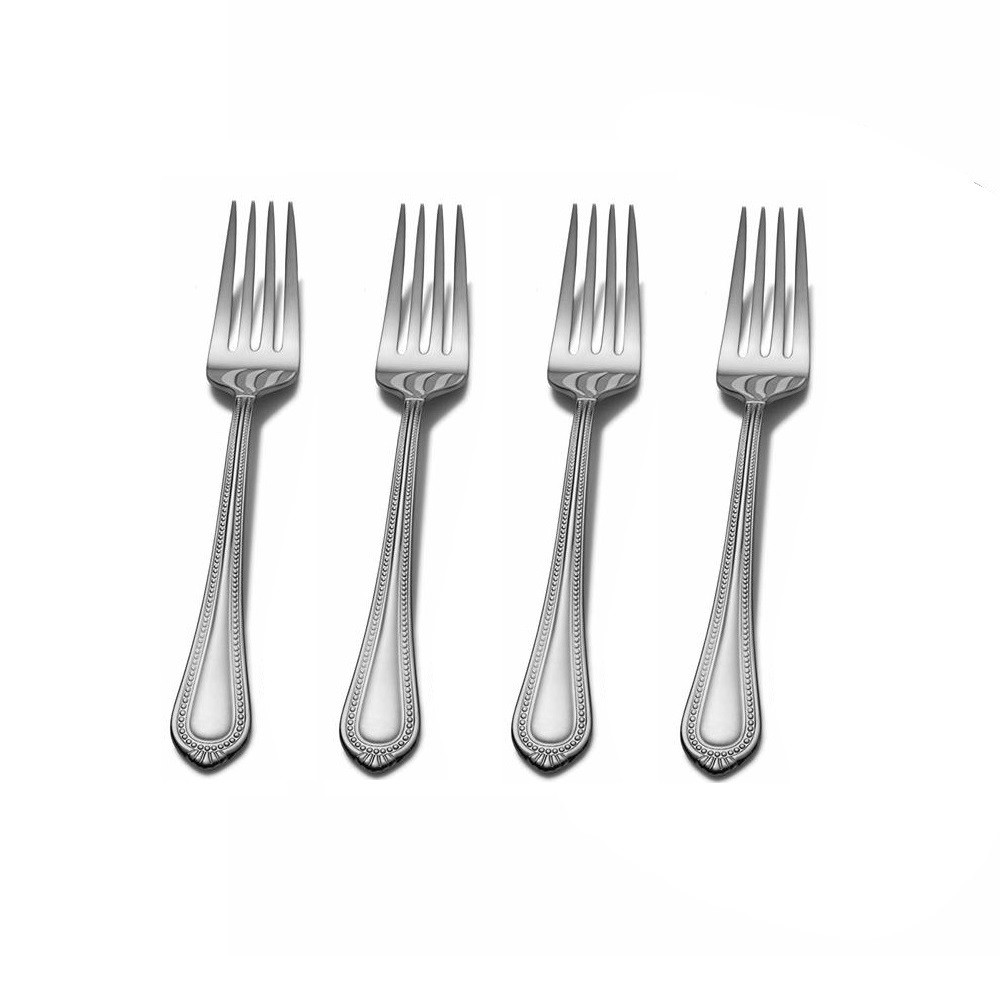 Mikasa Regent Bead 18/10 Stainless Steel Salad Fork (Set of 