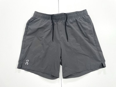 Run On Cloud 7'' Core Shorts Mens Large Dark Slate Grey Lined L