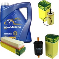 Mann Inspektionspaket 5L Mannol Classic 10W-40 FüR CitroëN C2 1.1 1.4 1.6 C3 I