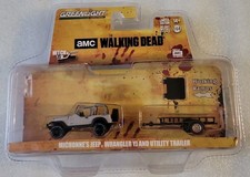 Greenlight HITCH & TOW Walking Dead Michonnes's Jeep Wrangler YJ Utility Trailer