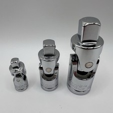 3pcs Universal Joint Swivel 14 38 12 Drive Socket Adapter Set Gm2811