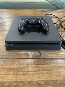 Sony PlayStation 4 Slim 500GB Gaming Console with Controller - Tested & Working 