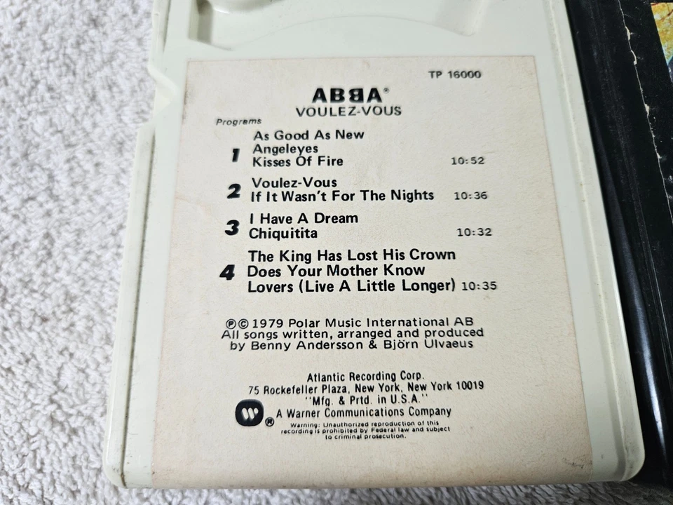 ABBA- Greatest Hits & Voulez-Vous 8-Track Tapes . Serviced. Free ship. - Image 3 of 4