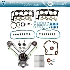 Timing Cover Gasket Head Bolts Head Gasket Set For 02 Dodge Ram 1500 4.7L V8