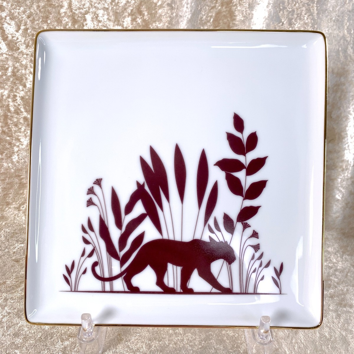 Cartier Porcelain Trinket Tray Change Tray Panthere VIP Gift