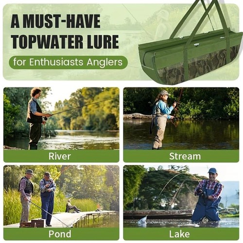Karpfen Wiegeschlinge Faltbarer Carp Weigh Sling Soft Mesh Wiegesack zum Wiegen - Bild 6 von 12