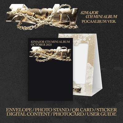 82MAJOR [TROPHY] 4th Mini Album POCAALBUM Ver/QR Card+2 Photo Card+Sticker+etc