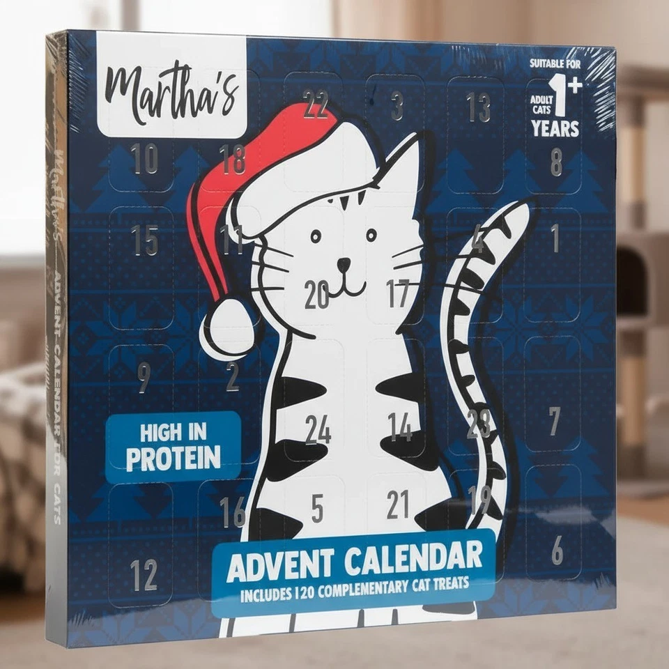 Calendario dell’Avvento per Gatti di Lusso 96g - Martha’s 120 Confezione Gustosi Ricchi di Proteine - Immagine 2 di 4