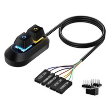 External Power Button for Desktop PC Manual Push Button Switch Black Color