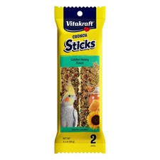 Cockatiel Treats Crunch Sticks Golden Honey Triple Baked Vitakraft Flavor